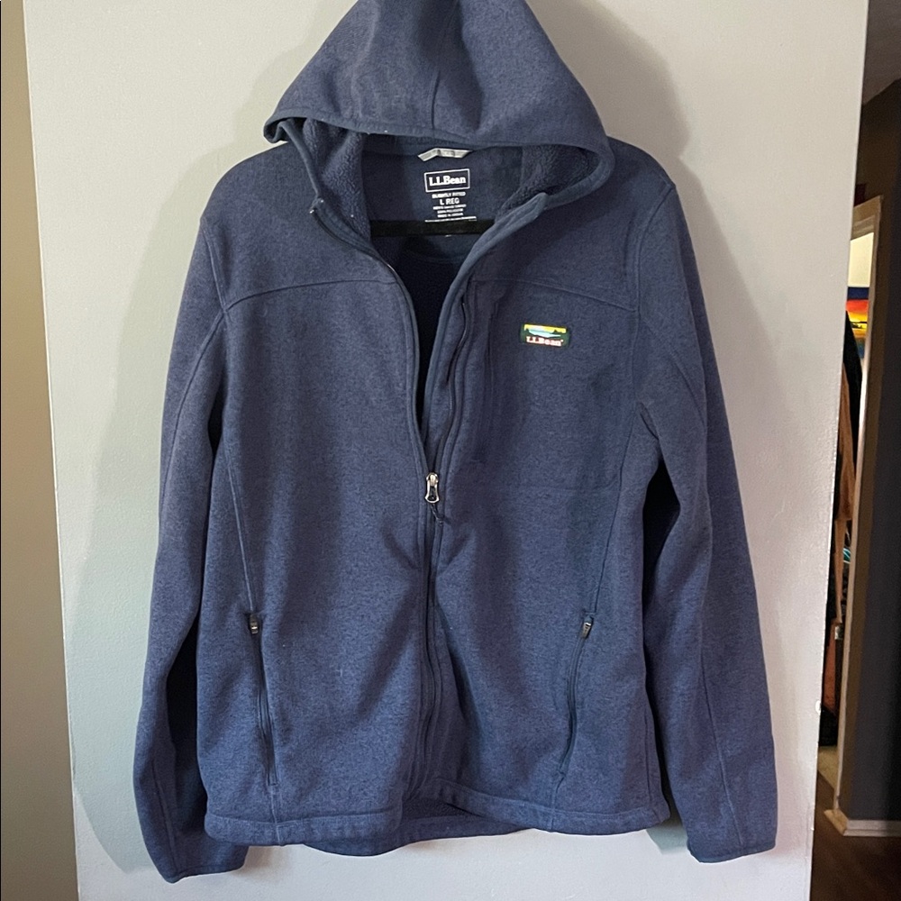 L.L. Bean Navy Full-Zip Hoodie